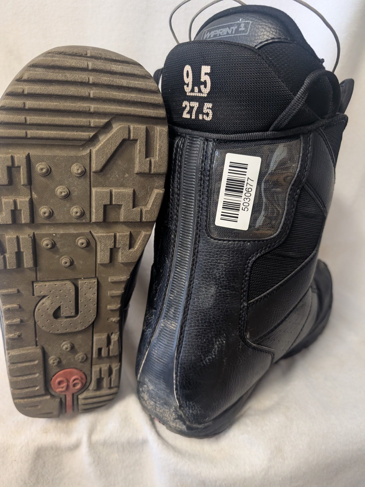 Burton Boa Progression Snowboard Boots Size 9.5 Black Used