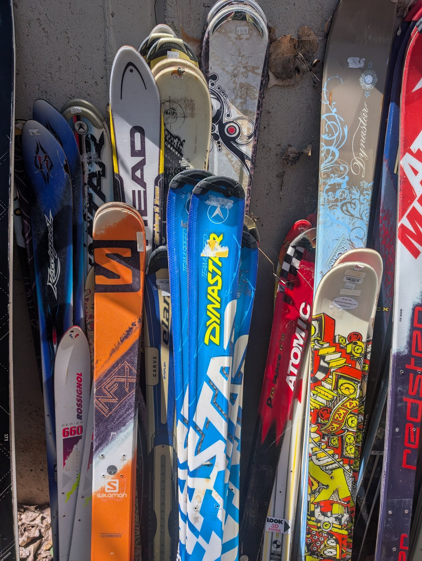 Assorted Skis No Bindings Used One Pair $59, Buy 3 get 2 free