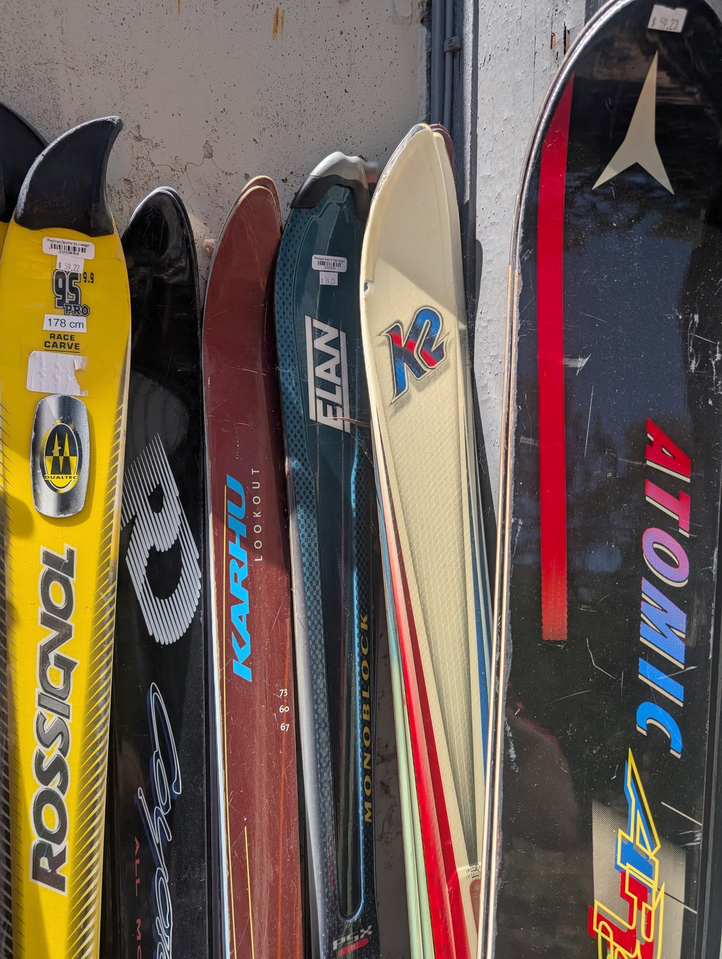 Assorted Skis No Bindings Used One Pair $59, Buy 3 get 2 free
