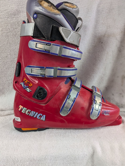 Tecnica TCR AVS Ski Boots Size 30.5 Color Red Condition Used