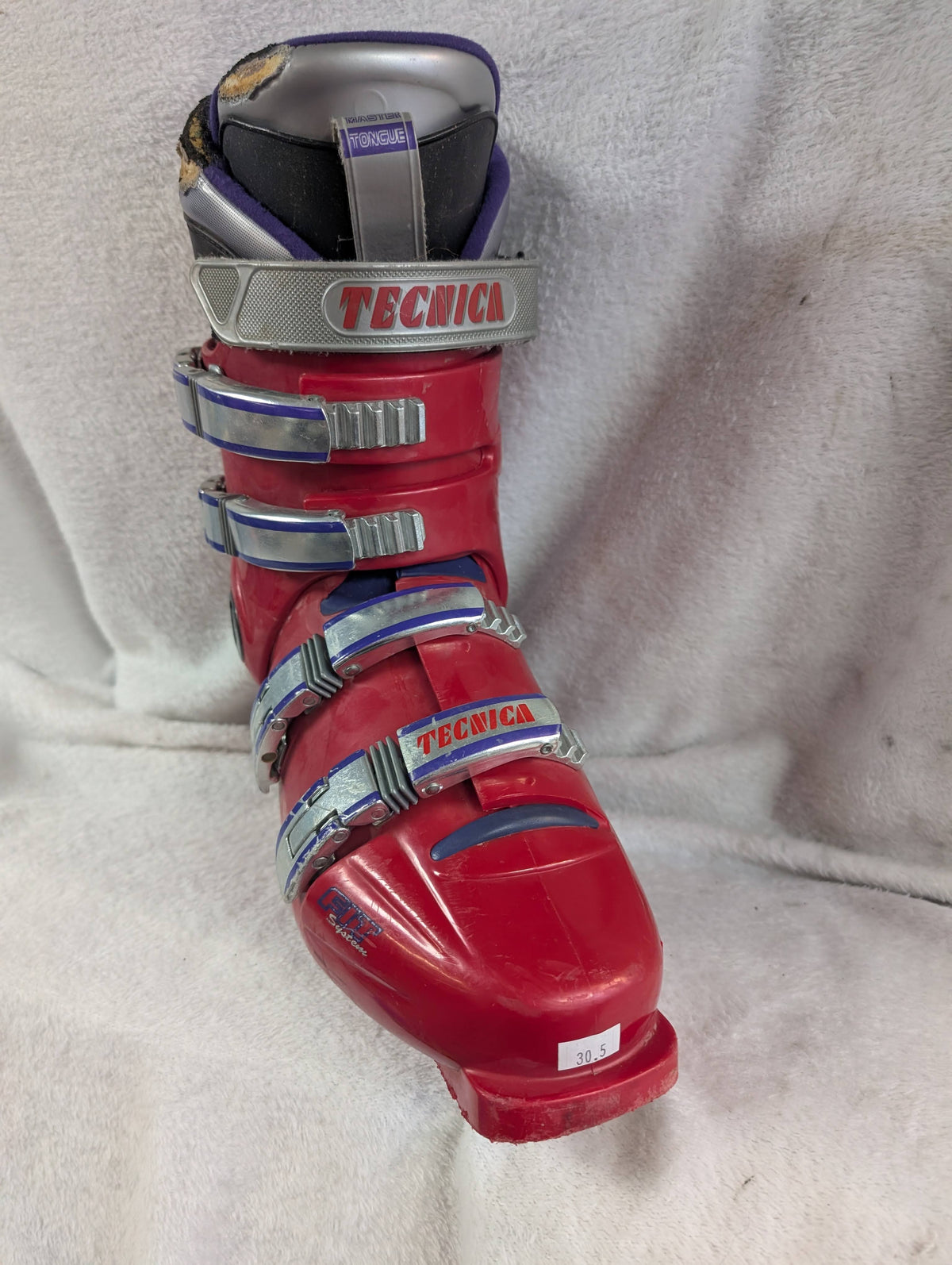 Tecnica TCR AVS Ski Boots Size 30.5 Color Red Condition Used