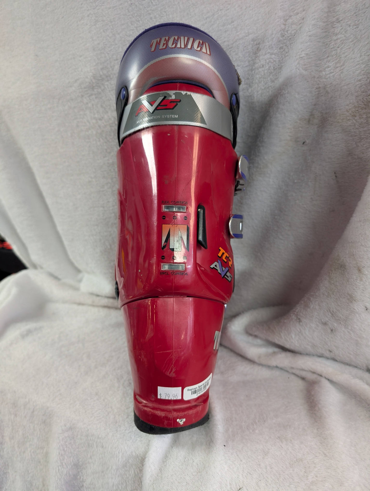 Tecnica TCR AVS Ski Boots Size 30.5 Color Red Condition Used