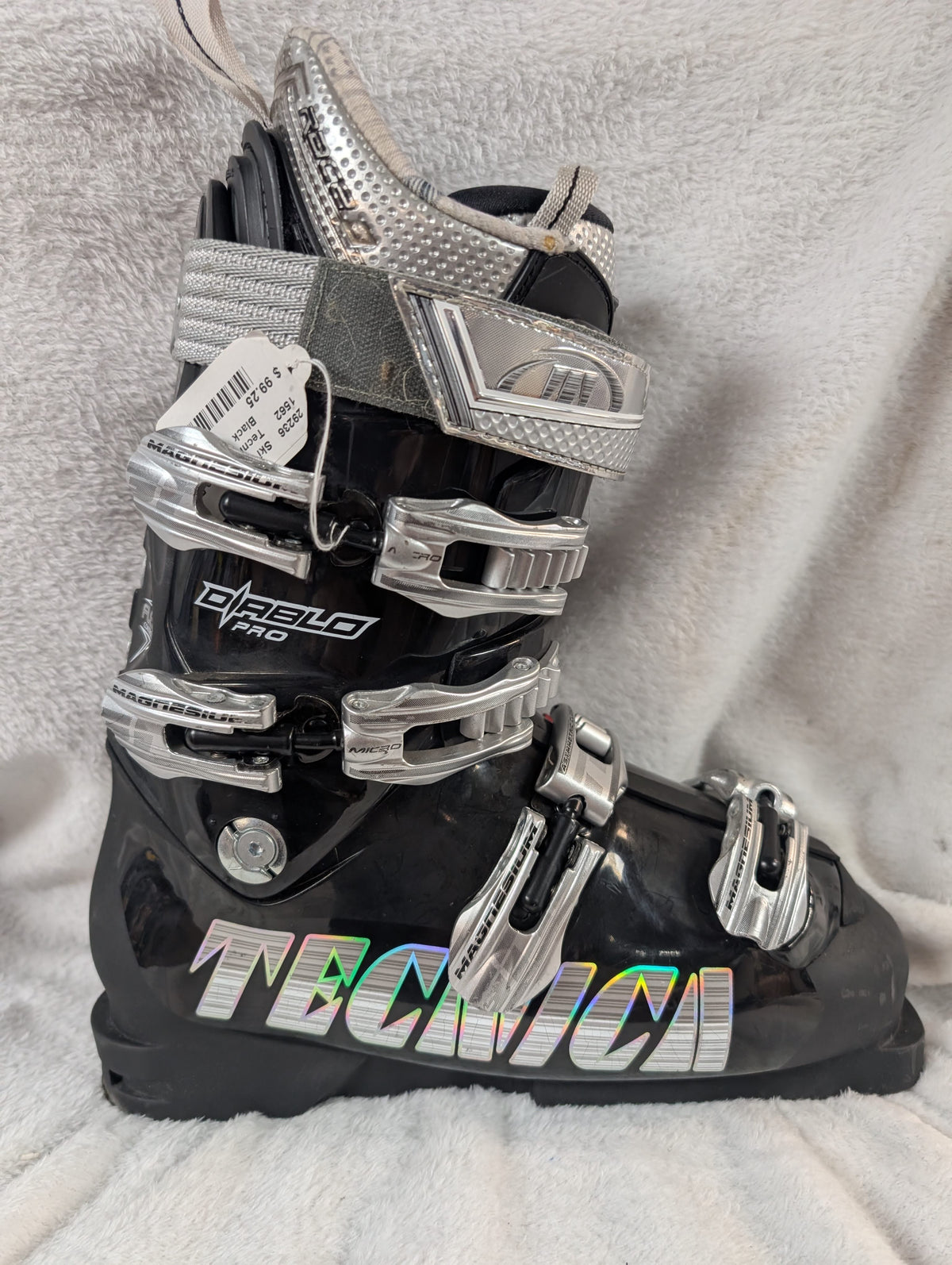 Tecnica Diablo Pro Ski Boots Size 27.5 Color Black Condition Used