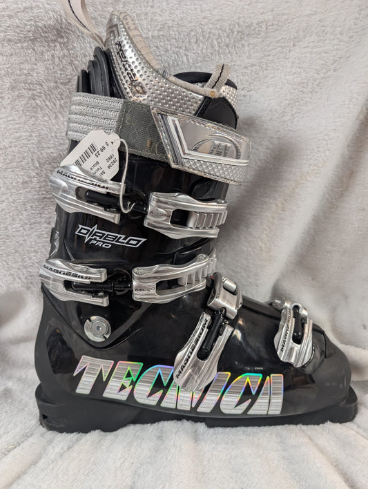 Tecnica Diablo Pro Ski Boots Size 27.5 Color Black Condition Used