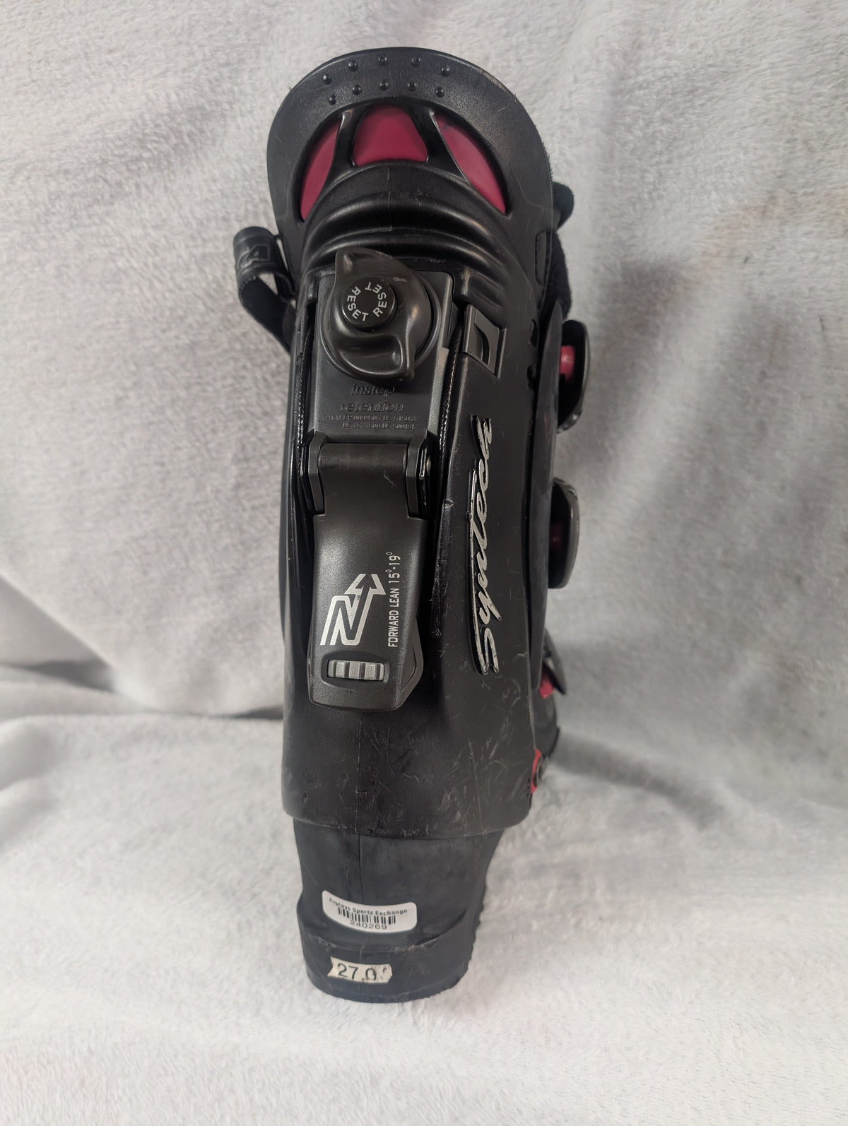 Nordica NX 8.5 Syntech Ski Boots Size Mondo 27 Color Black Condition Used