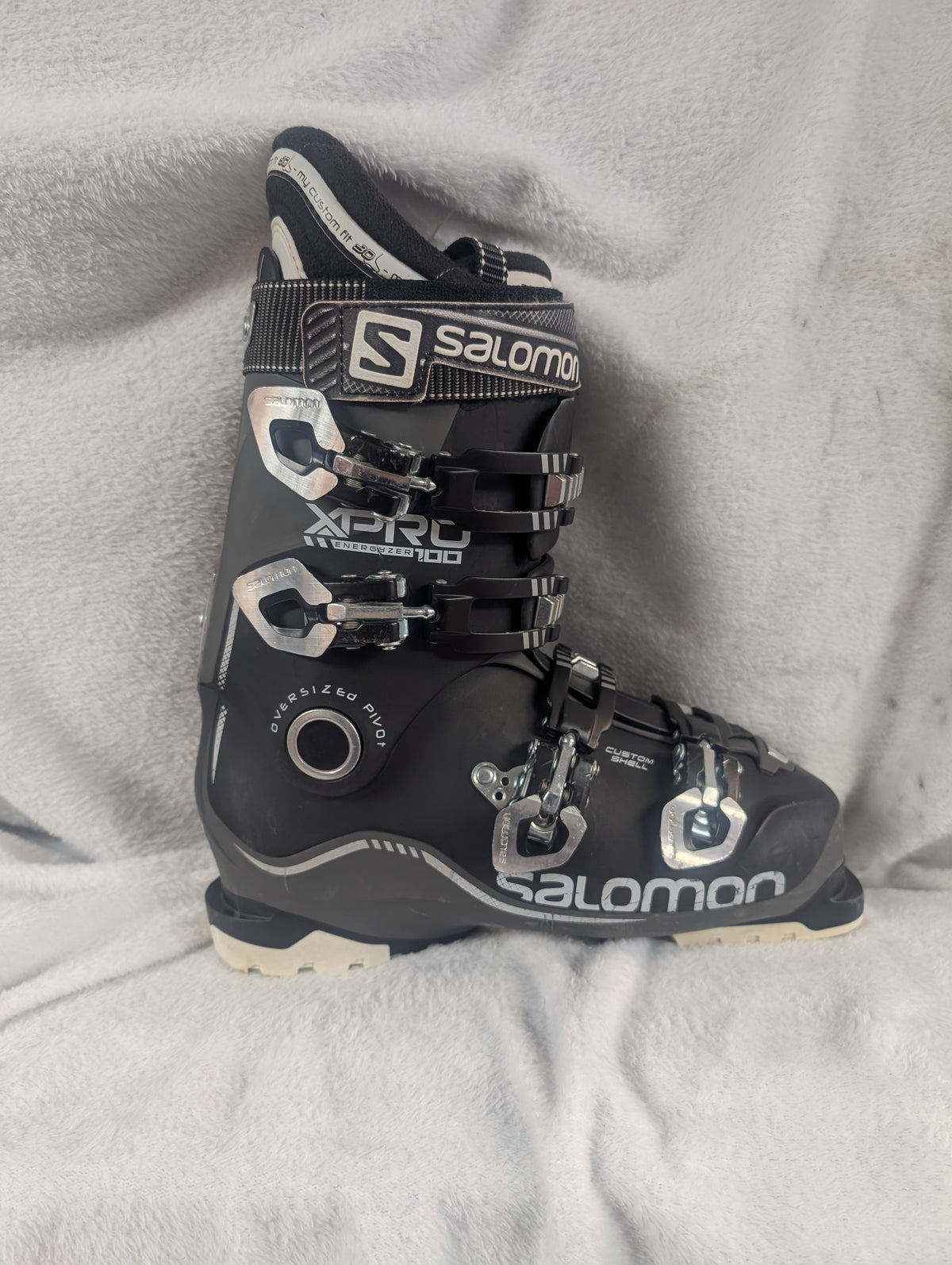 Salomon XPro 100 Ski Boots Size 27 Color Gray Condition Used