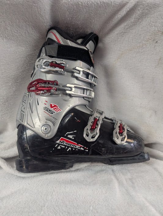 Nordica One 65 Ski Boots Size 26.5 Color Black Condition Used