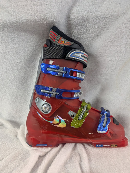 Salomon Sensifit Ski Boots Size 26.5 Color Red Used