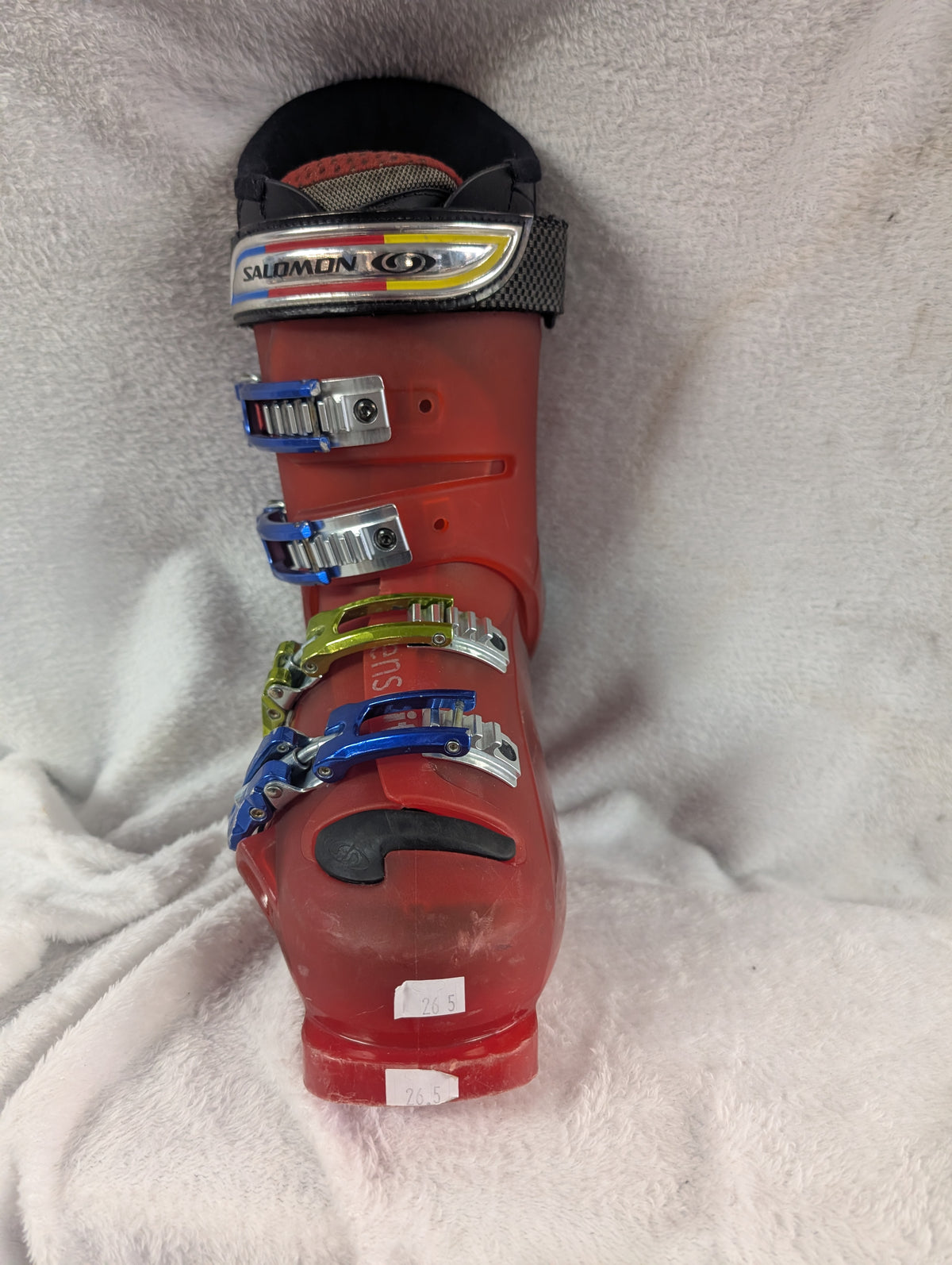 Salomon Sensifit Ski Boots Size 26.5 Color Red Used