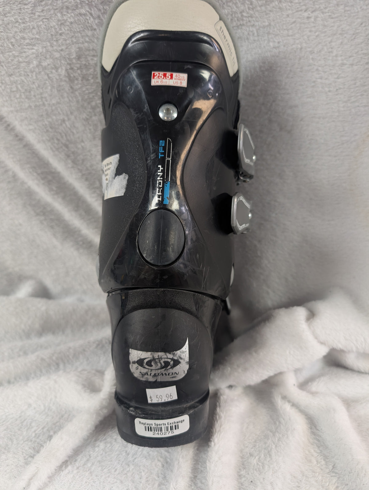 Salomon Irony TF2 Ski Boots Size 25.5 Color Black Condition Used