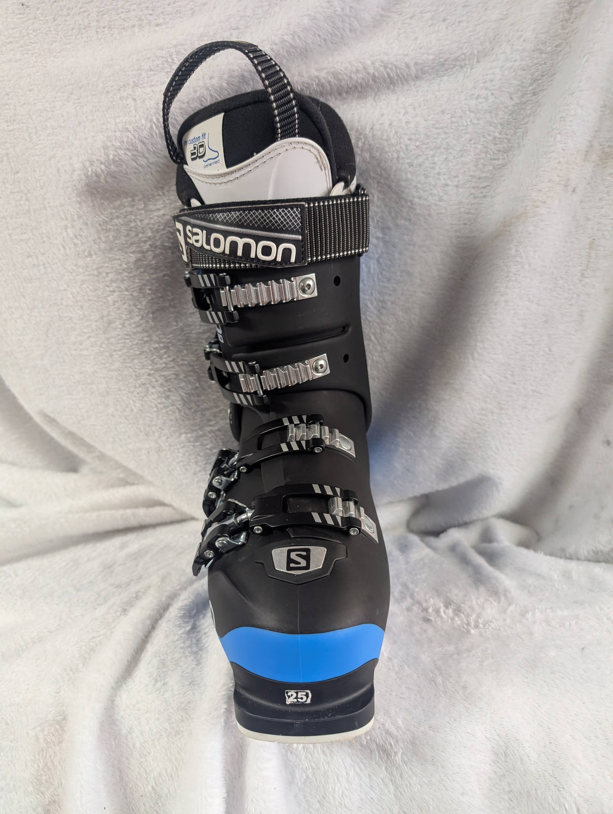 Salomon XPro 80 Ski Boots Size 25.5 Color Blue Condition Used