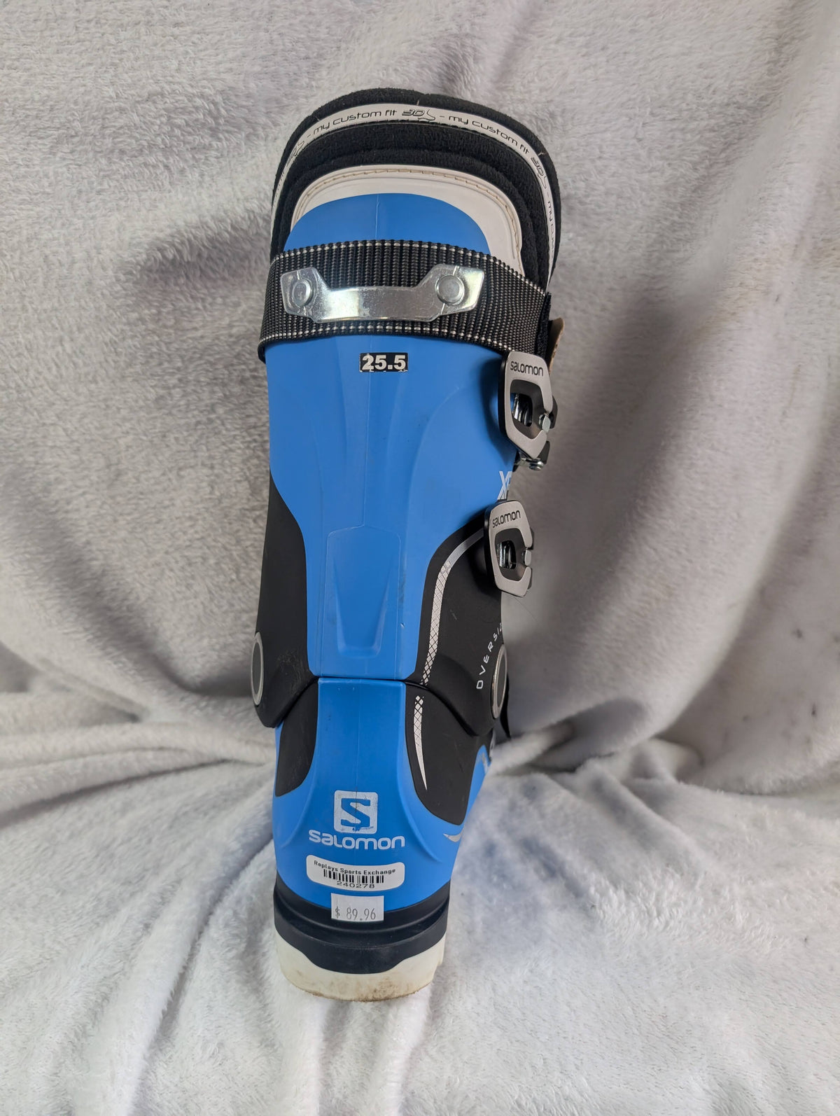 Salomon XPro 80 Ski Boots Size 25.5 Color Blue Condition Used