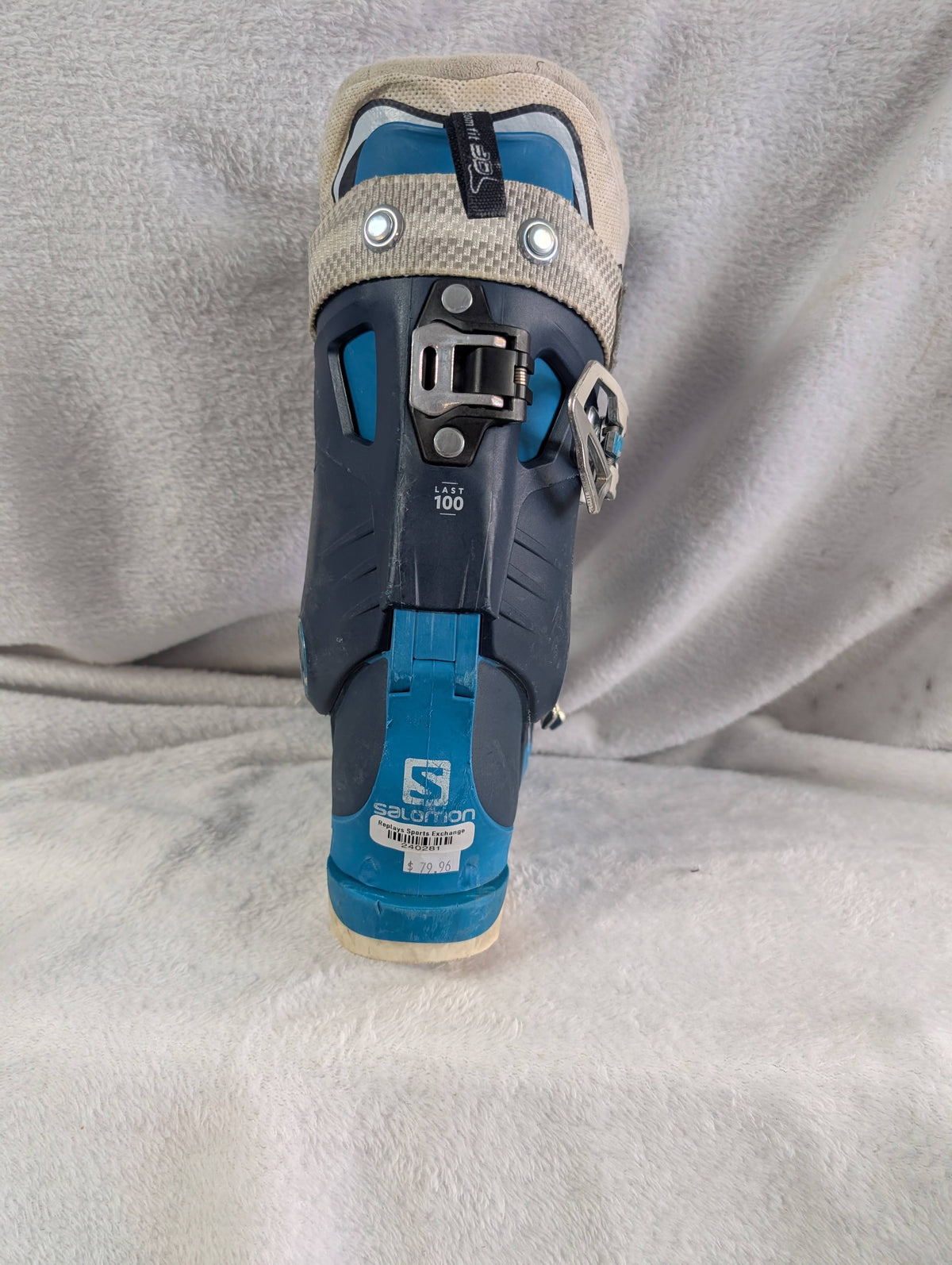 Salomon QST Pro 90 Ski Boots Size 24 Color Blue Condition Used