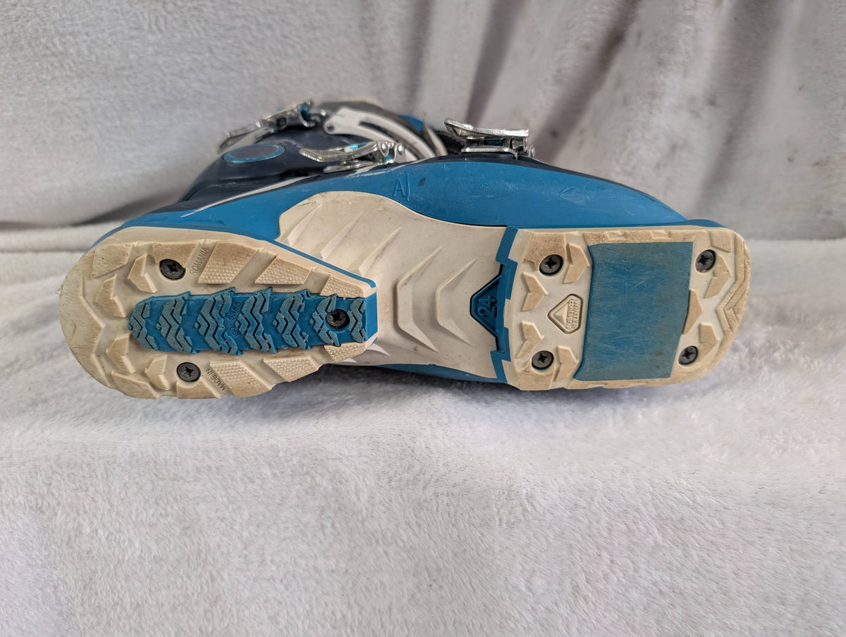 Salomon QST Pro 90 Ski Boots Size 24 Color Blue Condition Used