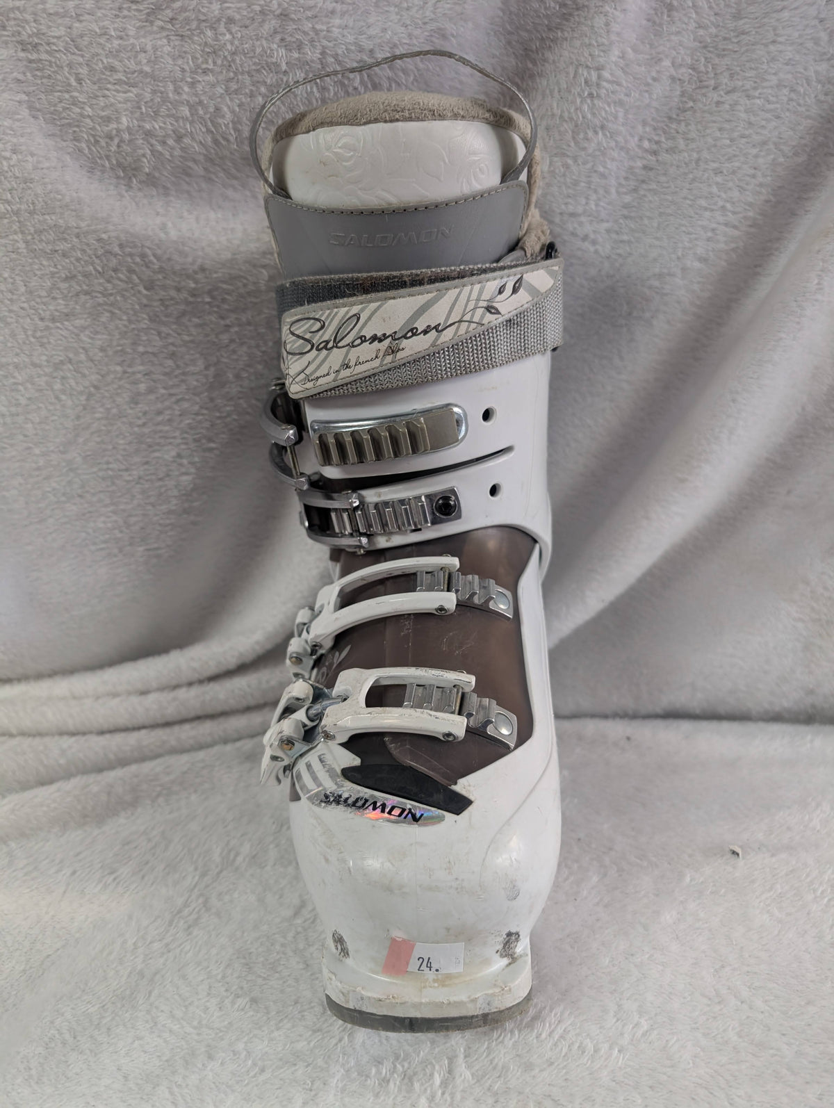 Salomon Devine 6 Ski Boots Size 24 Color White Condition Used