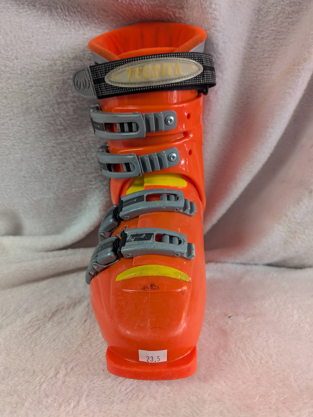 Tecnica Corsa Ski Boots Size 23.5 Color Orange Condition Used