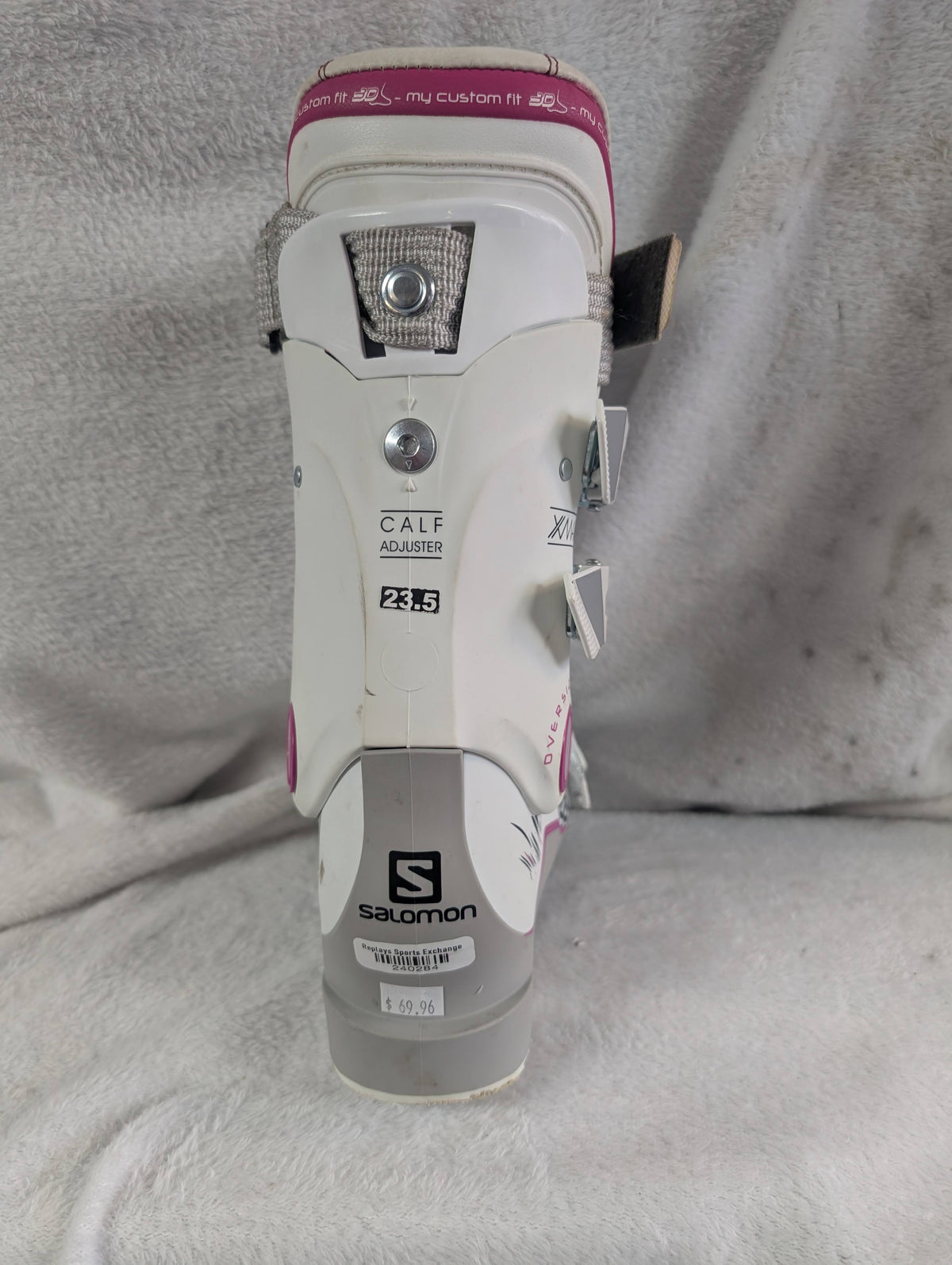 Salomon XMax 70W Women's Ski Boots Size 23.5 Color White Condition Used