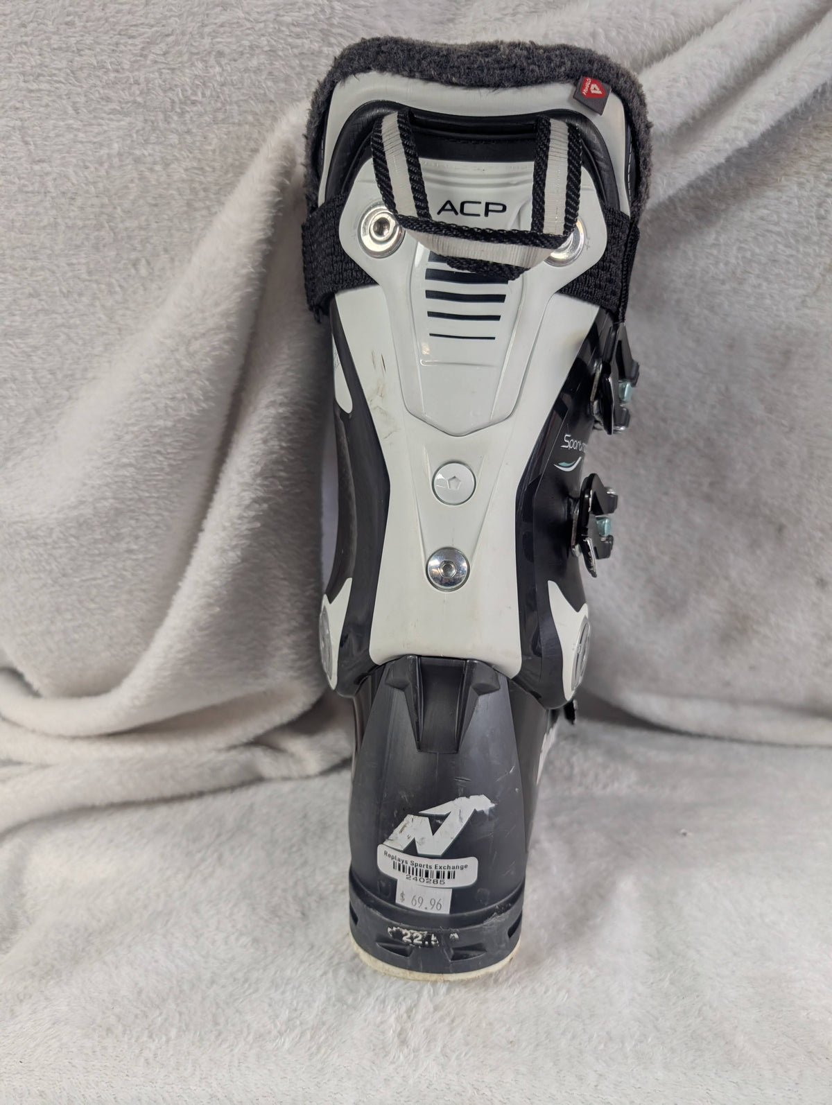 Nordica Sportmachine 85w Women's Ski Boots Size 23.5 Color Black Condition Used