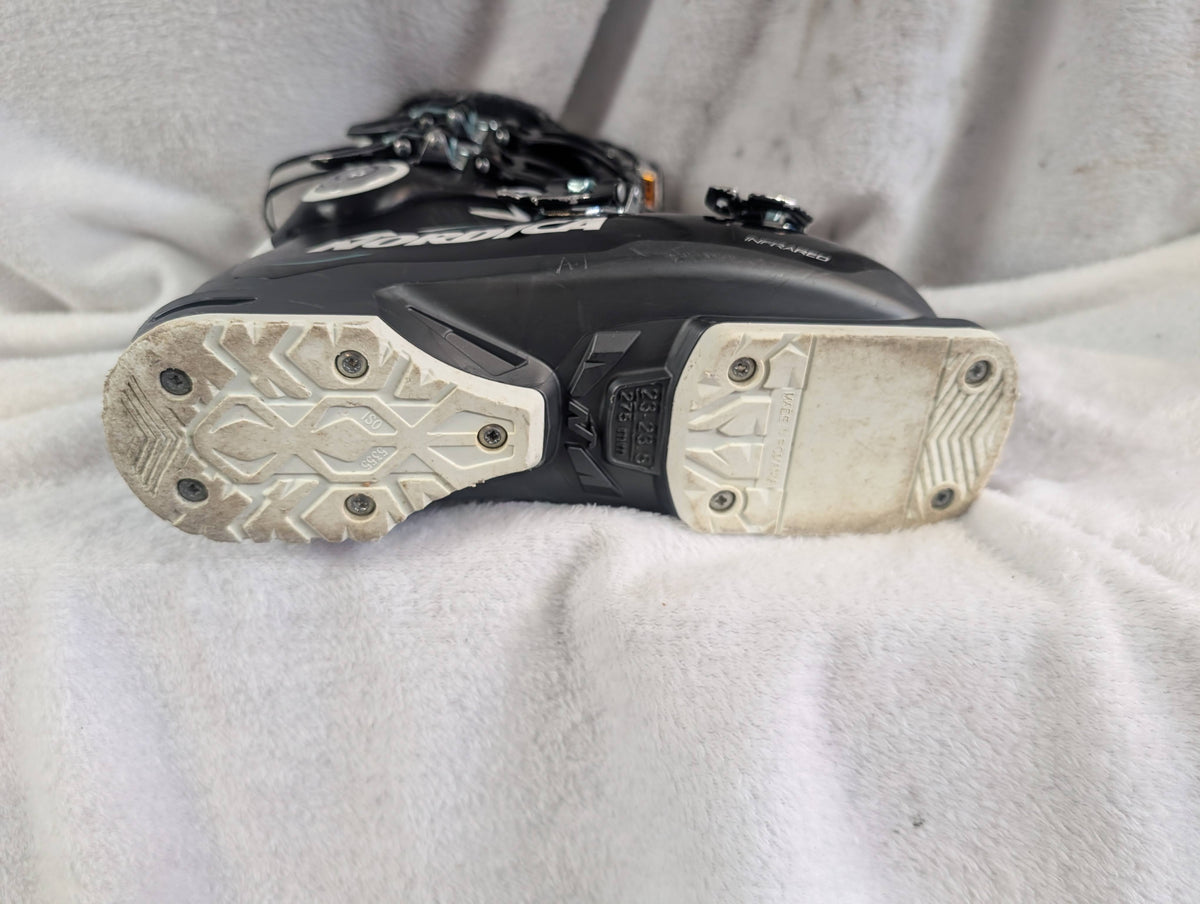 Nordica Sportmachine 85w Women's Ski Boots Size 23.5 Color Black Condition Used