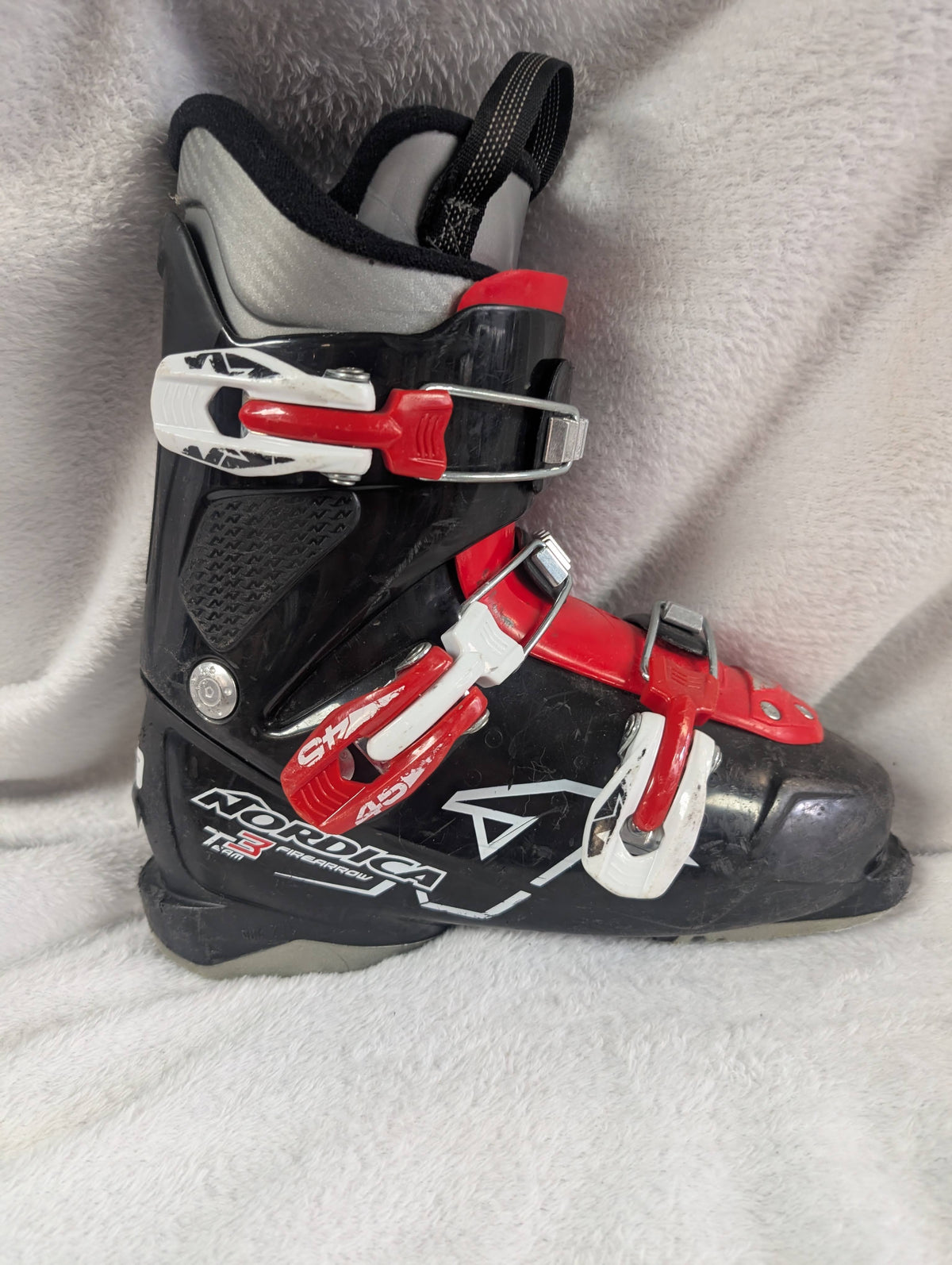 Nordica Firearrow Team 3 Ski Boots Size 23.5 Color Black Condition Used