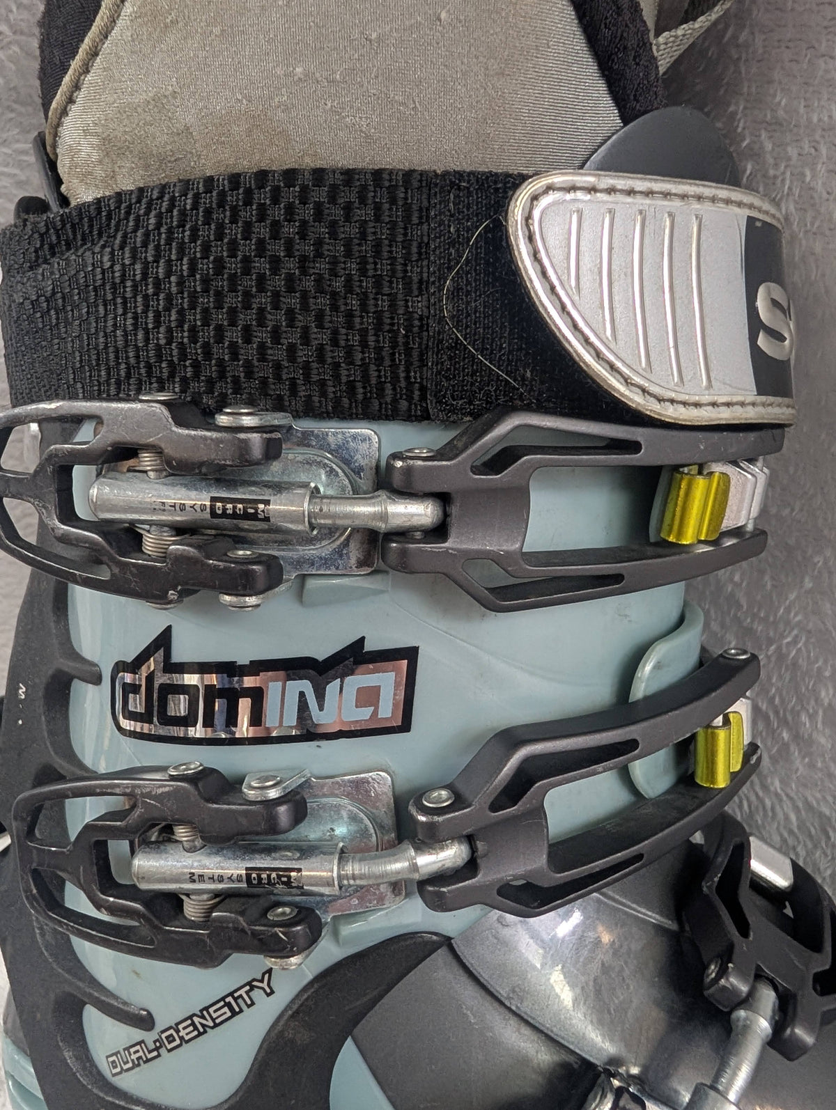 Scarpa Domino Ski Boots Size 23 Color Green Condition Used
