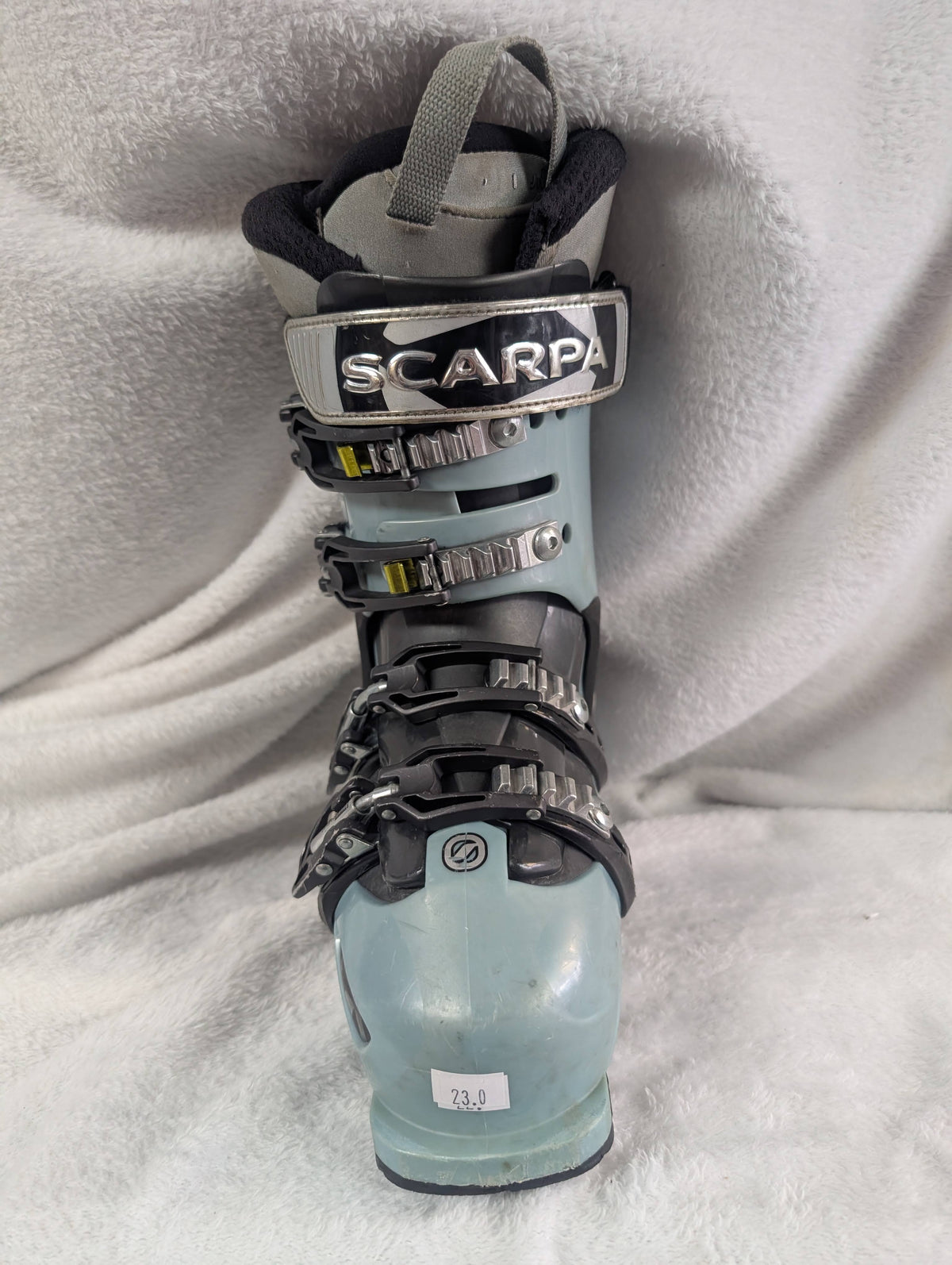 Scarpa Domino Ski Boots Size 23 Color Green Condition Used