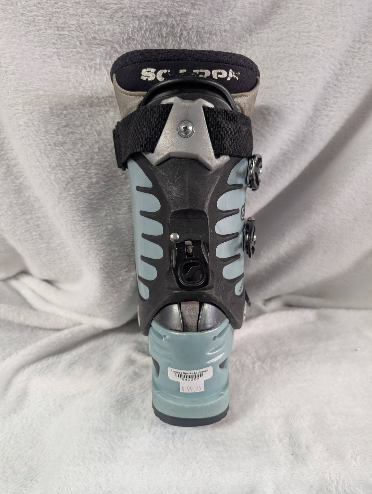 Scarpa Domino Ski Boots Size 23 Color Green Condition Used