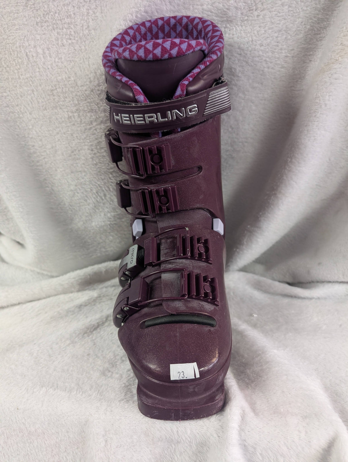 Heierling FX 85 Ski Boots Size 23 Color Maroon Condition Used