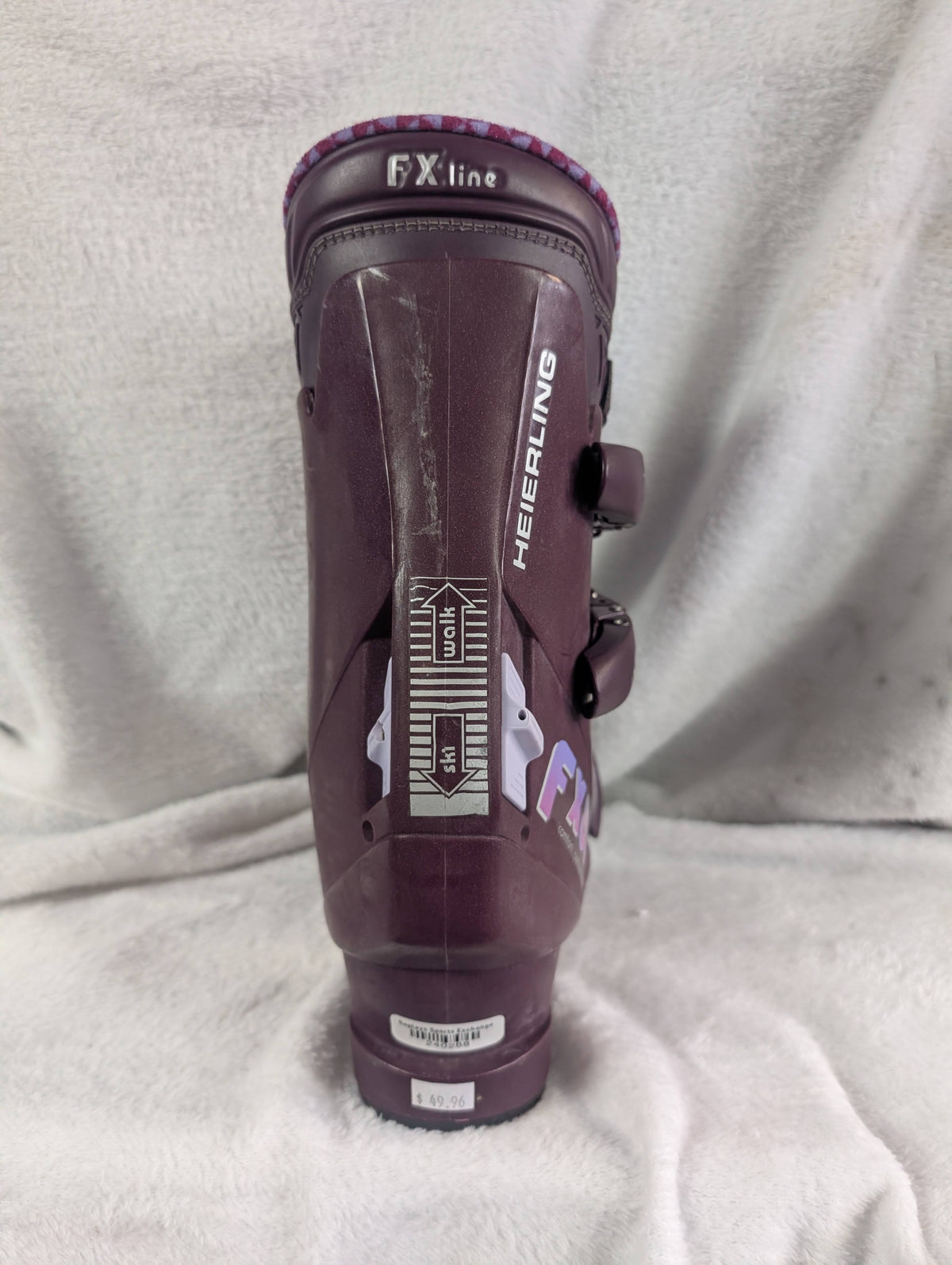 Heierling FX 85 Ski Boots Size 23 Color Maroon Condition Used