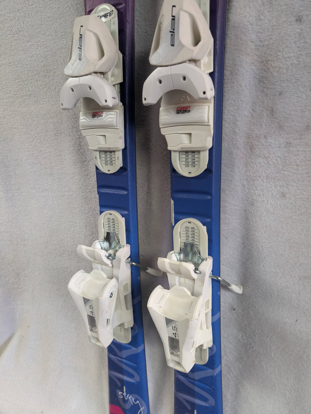 Elan Sky Skis Elan 4.5 Bindings Size 110 Cm Color Blue Condition Used