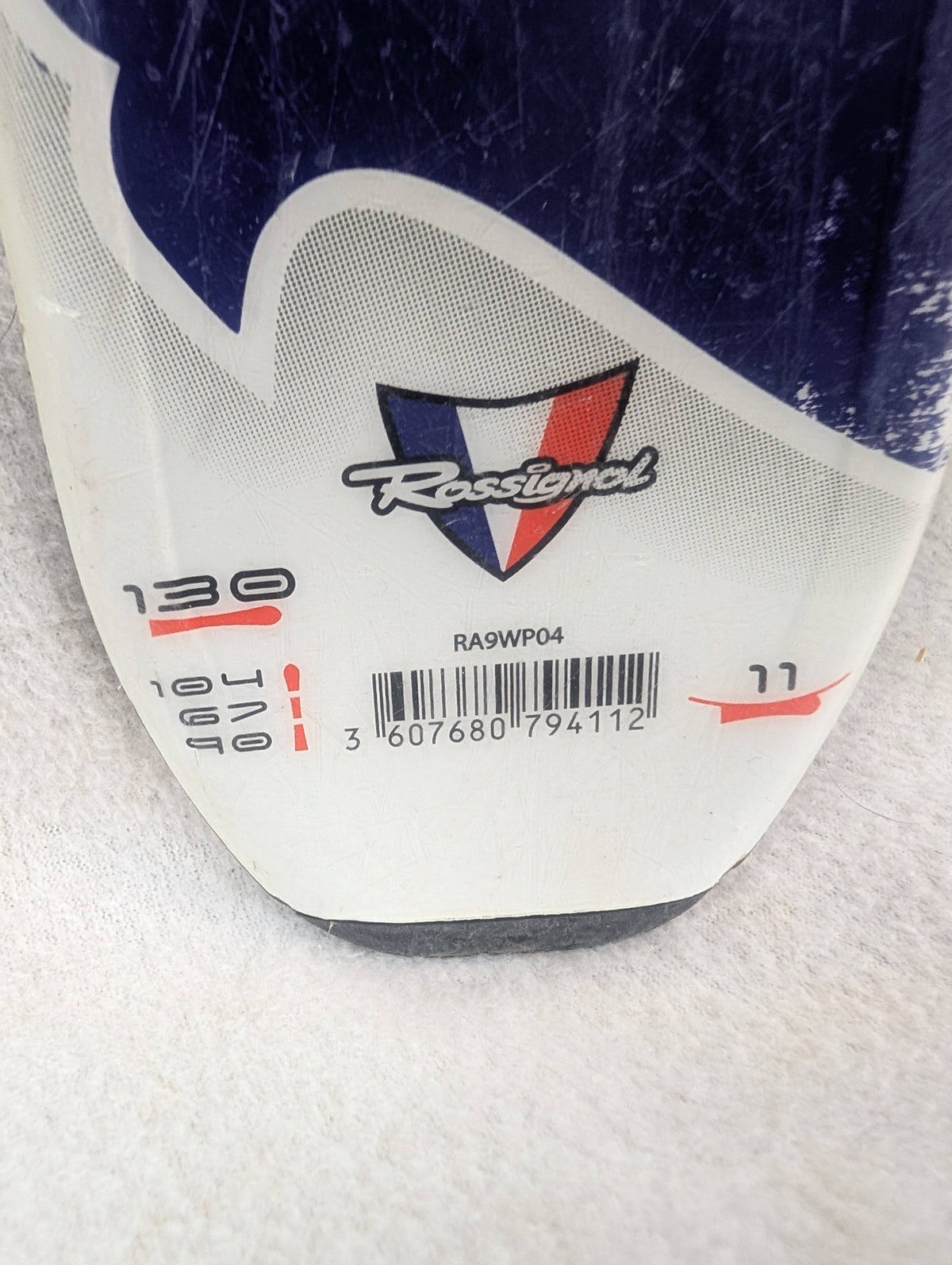 Rossignol Pro X1 Skis Rossignol Comp J Bindings 130 Cm Color White Condition Used