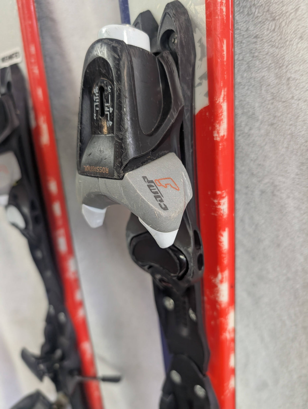 Rossignol Pro X1 Skis Rossignol Comp J Bindings 130 Cm Color White Condition Used