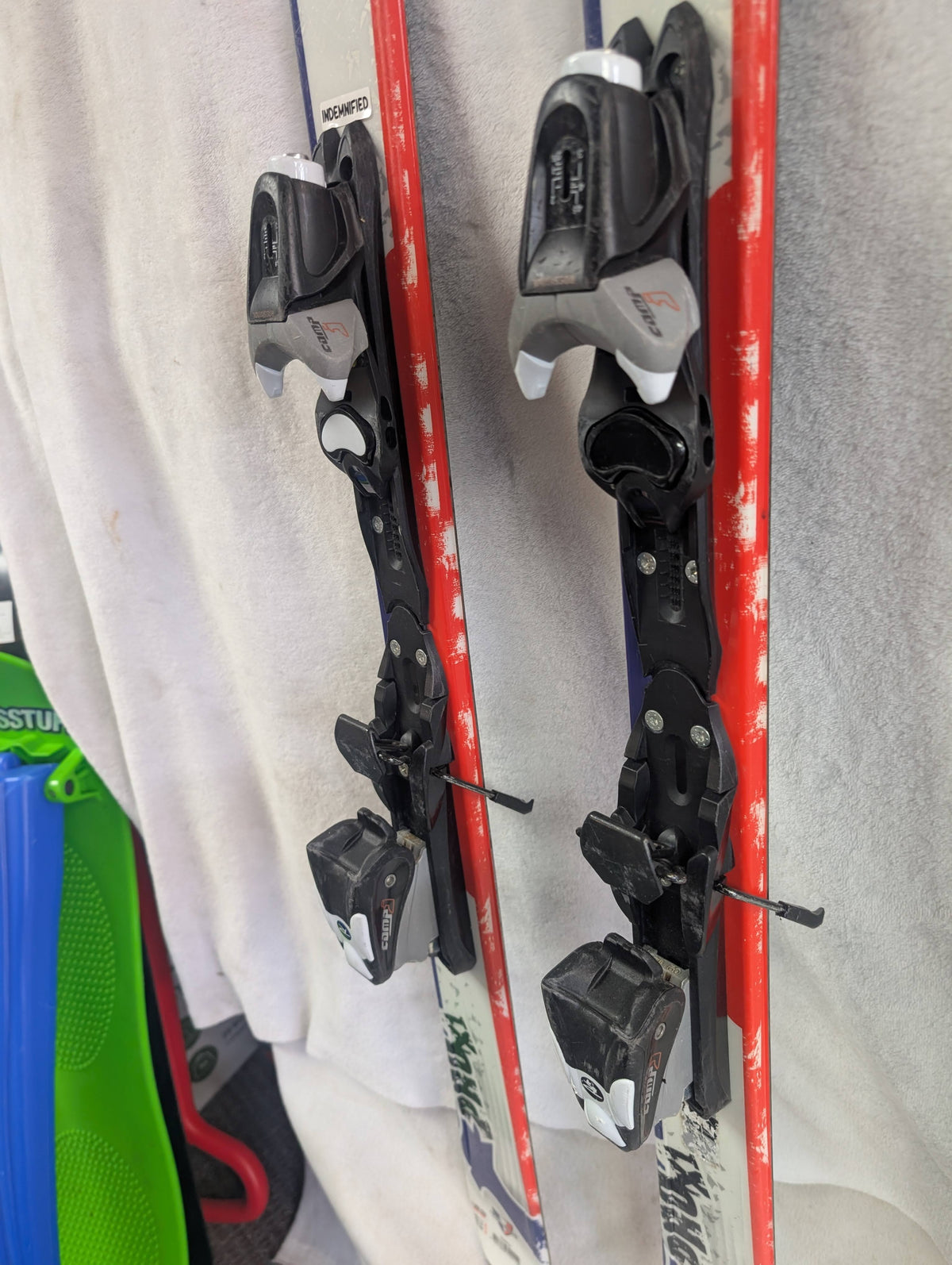 Rossignol Pro X1 Skis Rossignol Comp J Bindings 130 Cm Color White Condition Used