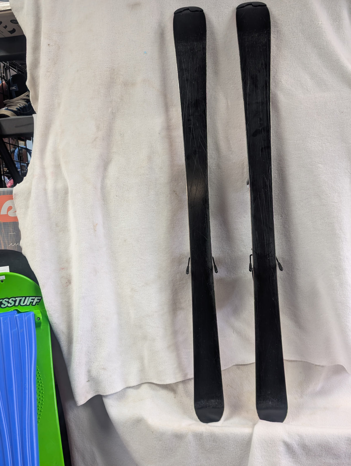 Rossignol Pro X1 Skis Rossignol Comp J Bindings 130 Cm Color White Condition Used