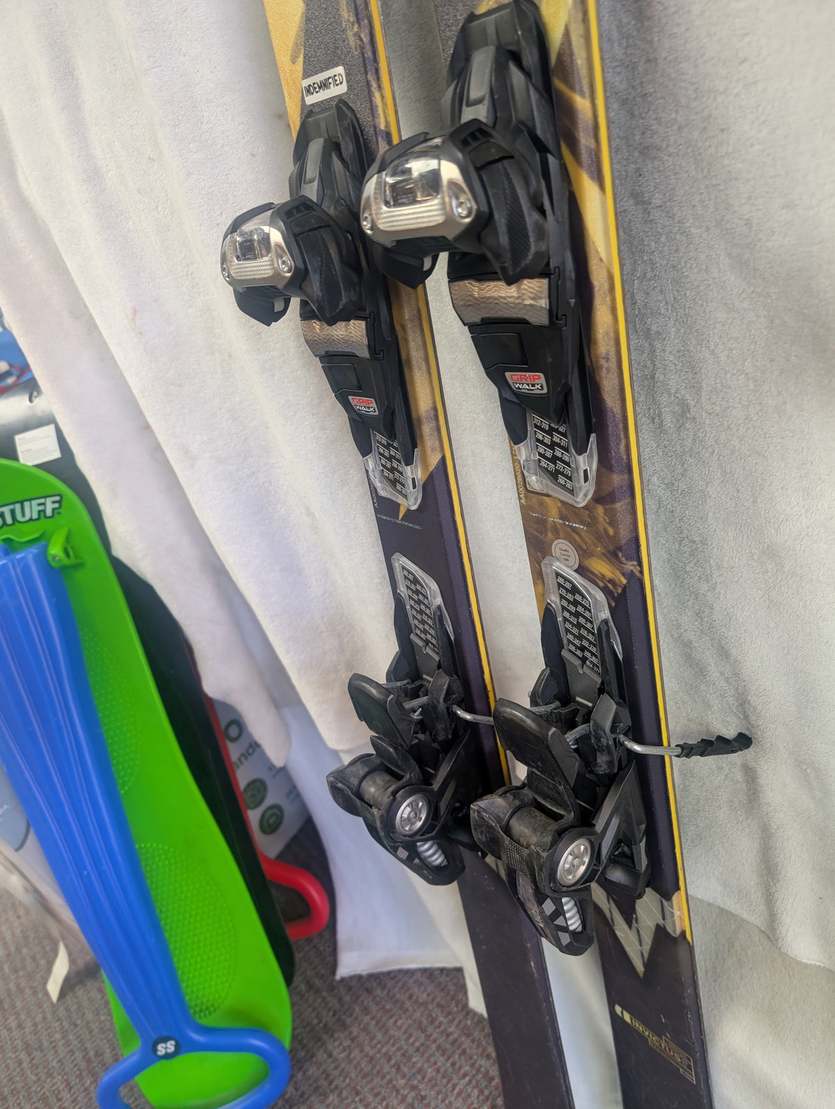 Armada Invictus Skis w/Marker Griffon Bindings Size 171 Cm Color Yellow Condition Used
