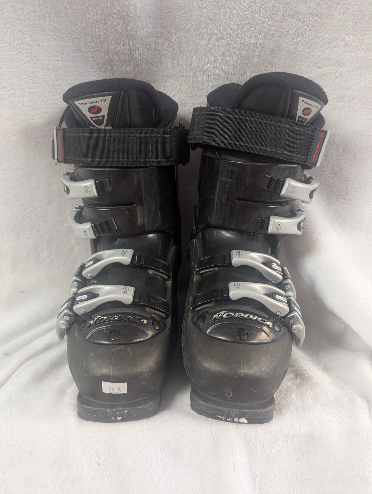 Nordica N 9.1w Women's Heated Ski Boots Size 22.5 Color Black Condition Used