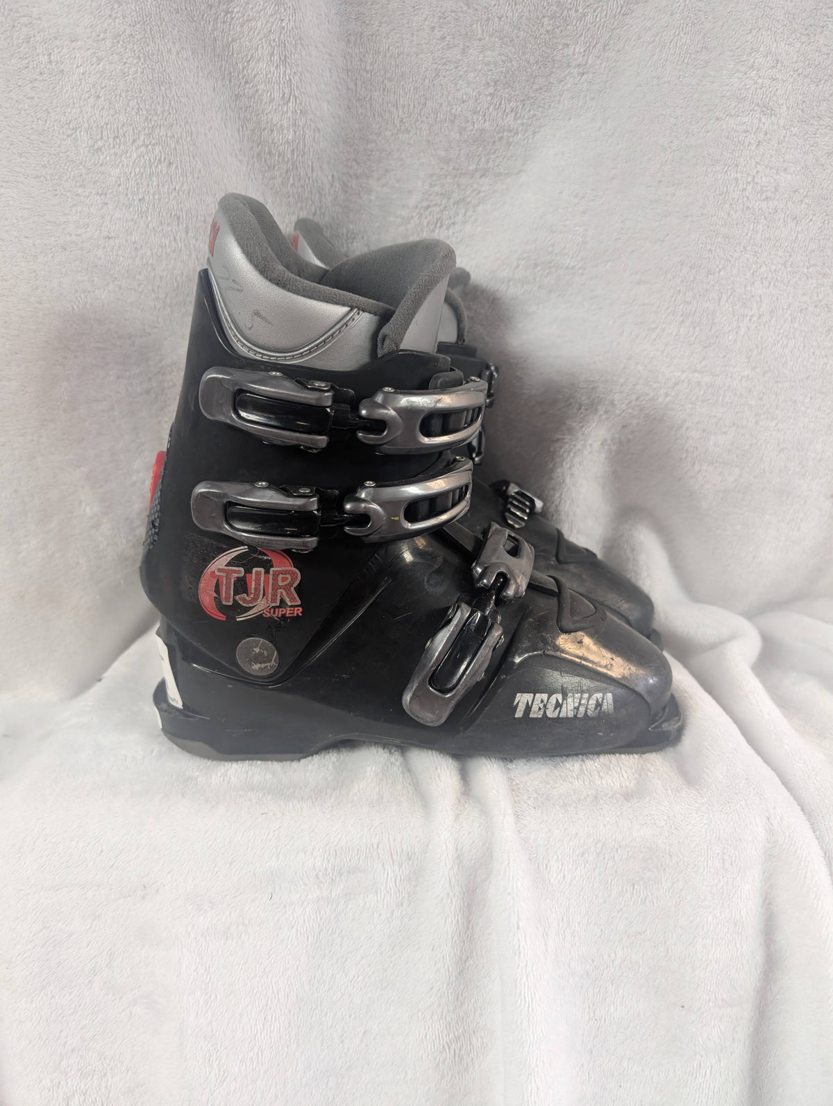 Tecnica TJR Super Ski Boots Size 22.5 Color Black Condition Used