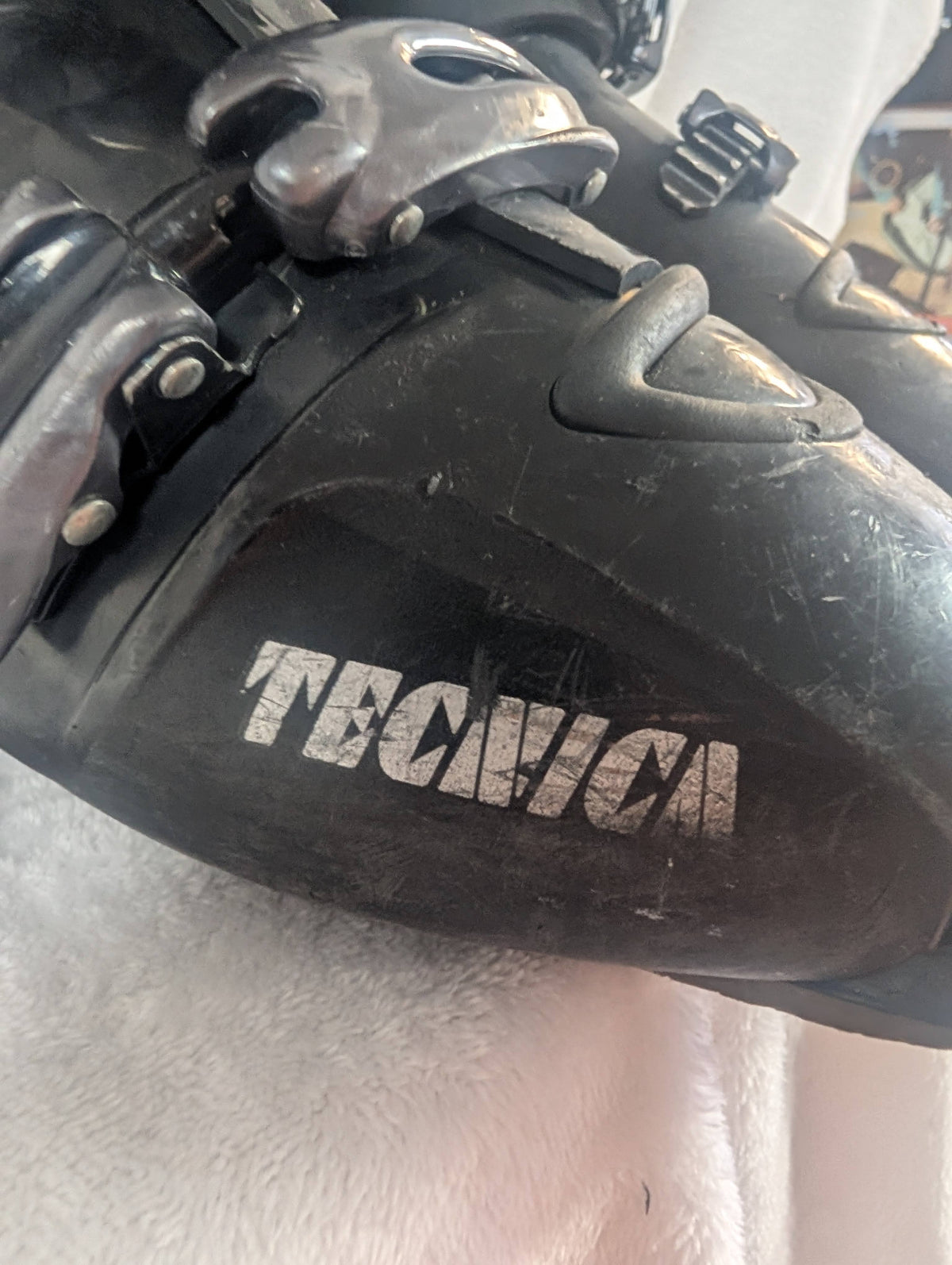 Tecnica TJR Super Ski Boots Size 22.5 Color Black Condition Used