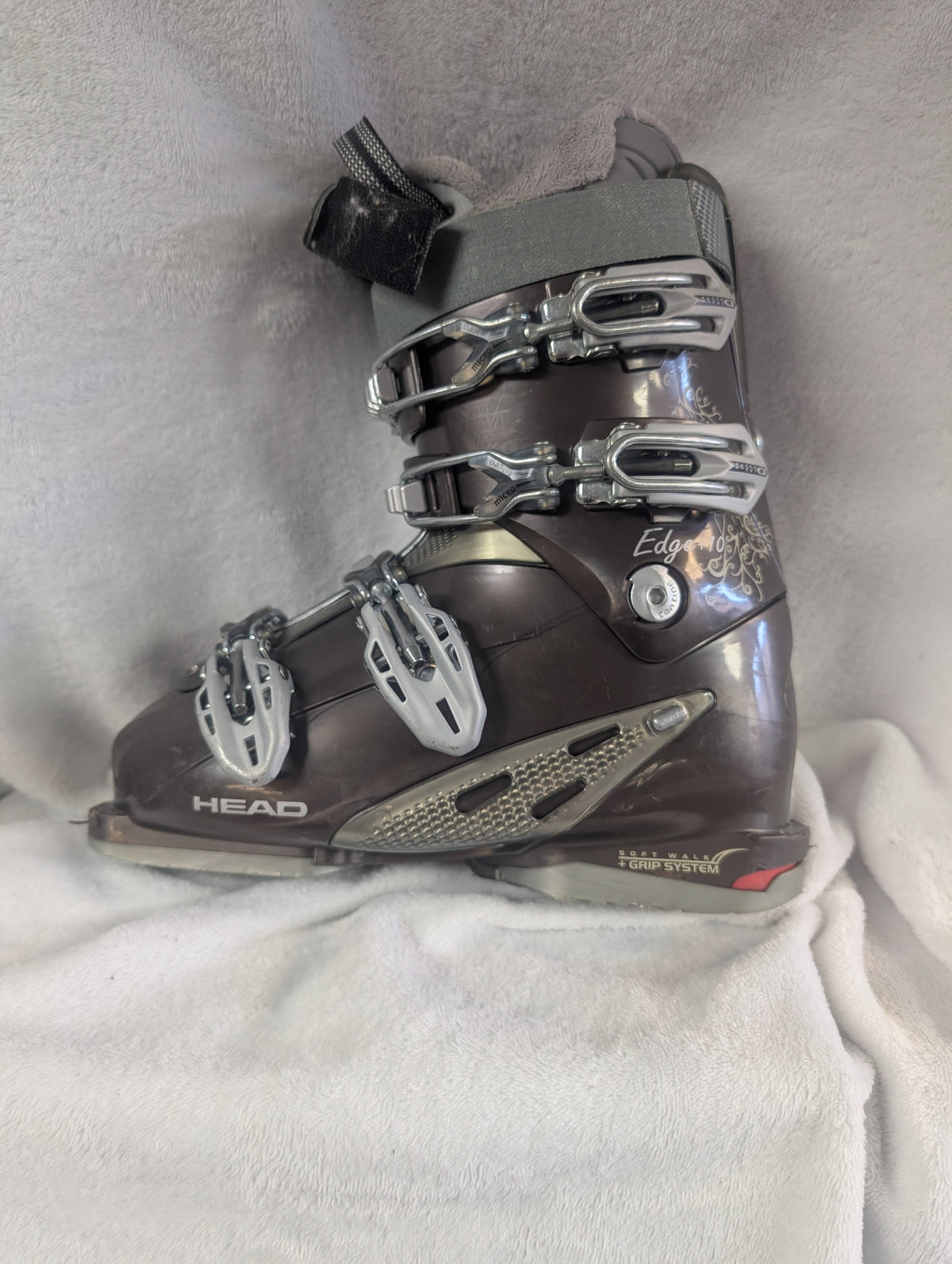 Head Edge 10 Ski Boots Size 24.5 Color Brown Condition Used