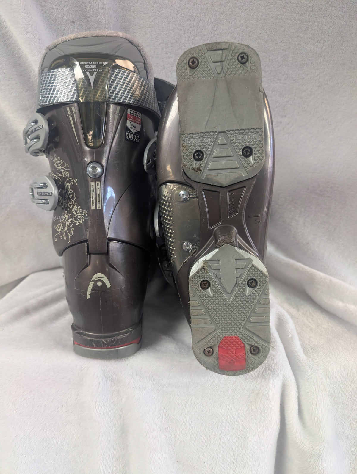 Head Edge 10 Ski Boots Size 24.5 Color Brown Condition Used