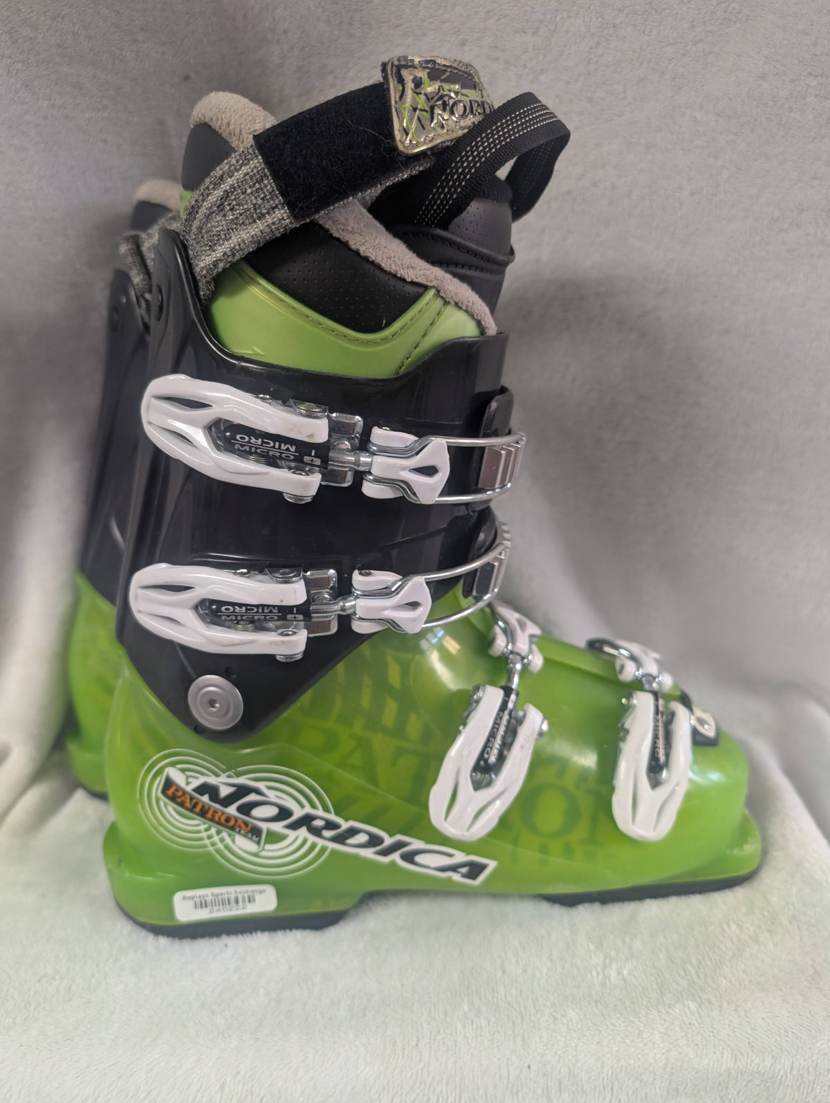Nordica Patron Team Ski Boots Size 23.5 Color Green Condition Used