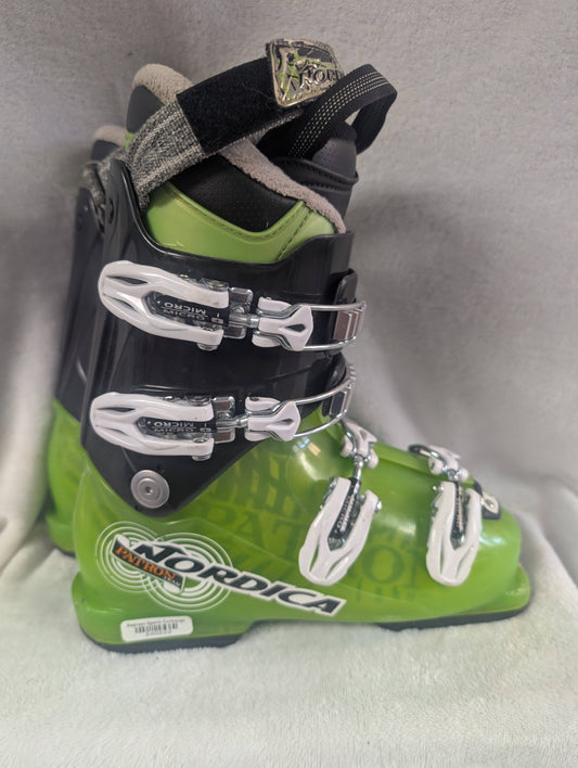Nordica Patron Team Ski Boots Size 23.5 Color Green Condition Used