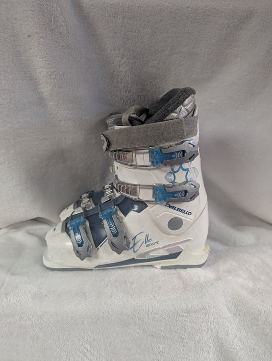 Dalbello Elle Sport Women's Ski Boots Size 21.5 Color White Condition Used