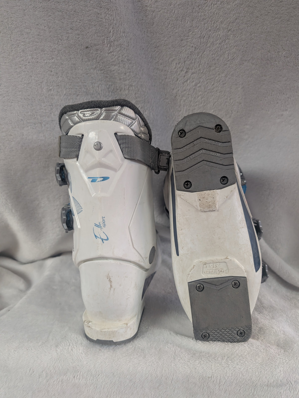 Dalbello Elle Sport Women's Ski Boots Size 21.5 Color White Condition Used