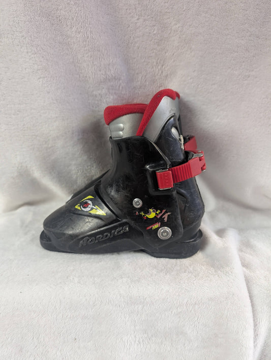 Nordica Rear Entry Ski Boots Size 19.5 Color Black Condition Used