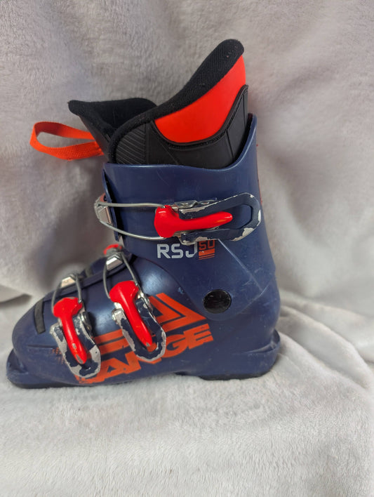 Lange RSJ50 Ski Boots Size 18.5 Color Blue Condition Used