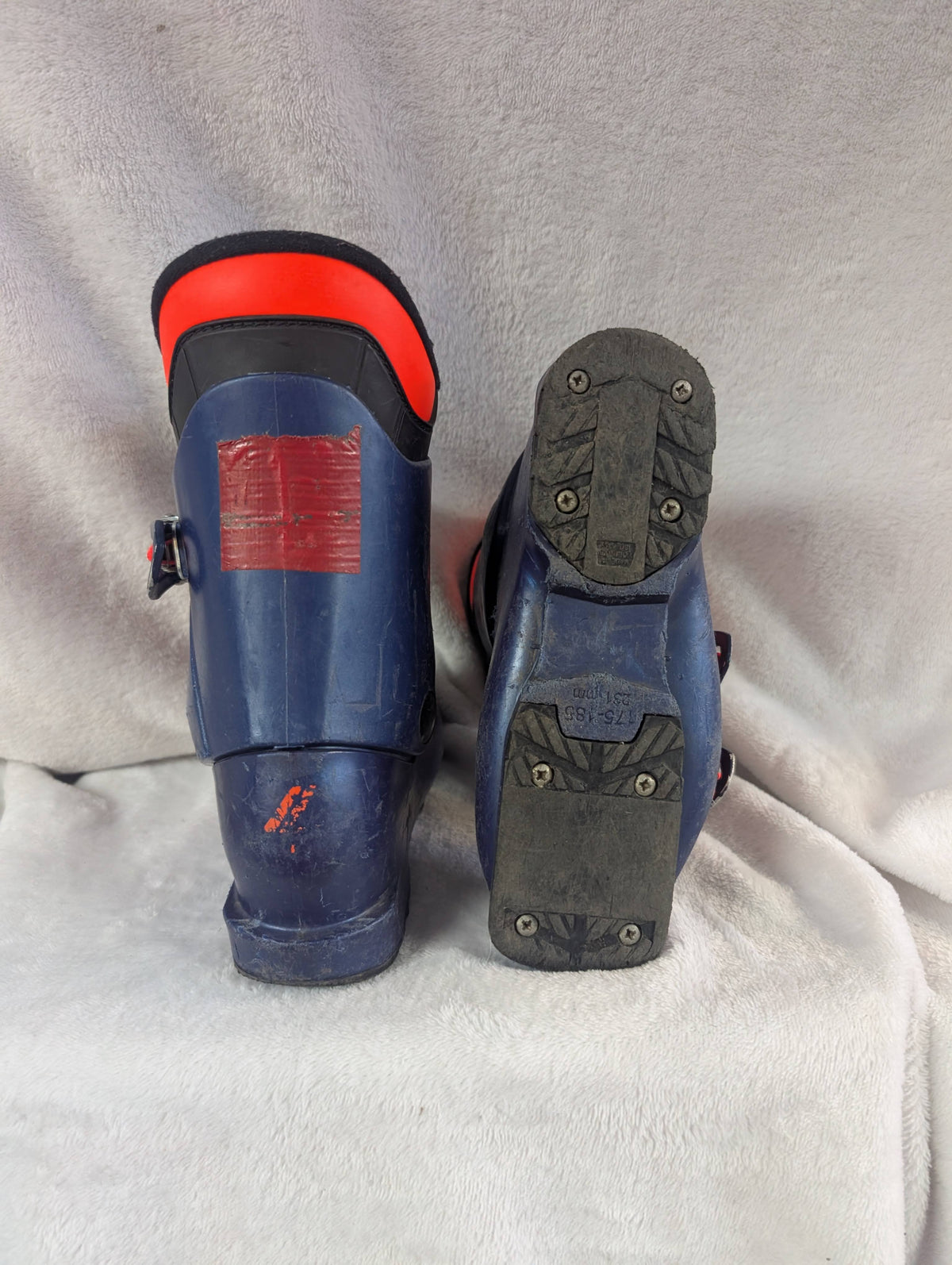 Lange RSJ50 Ski Boots Size 18.5 Color Blue Condition Used