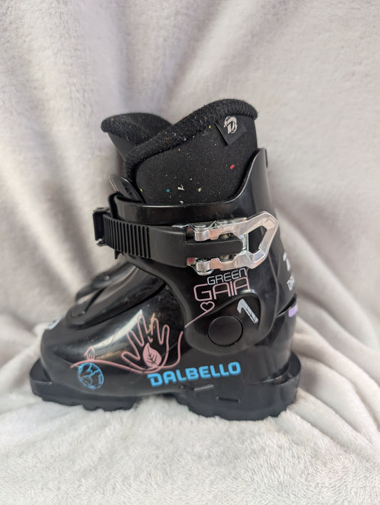 Dalbello Green GAIA1 Ski Boots Size 15.5 Color Black Condition Used