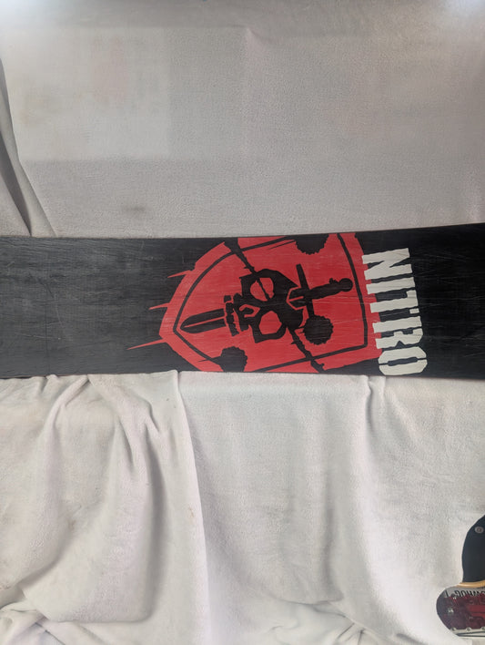 Nitro Shadow 60 Snowboard Deck Only (No Bindings) Size 160 cm Color Black Condition Used