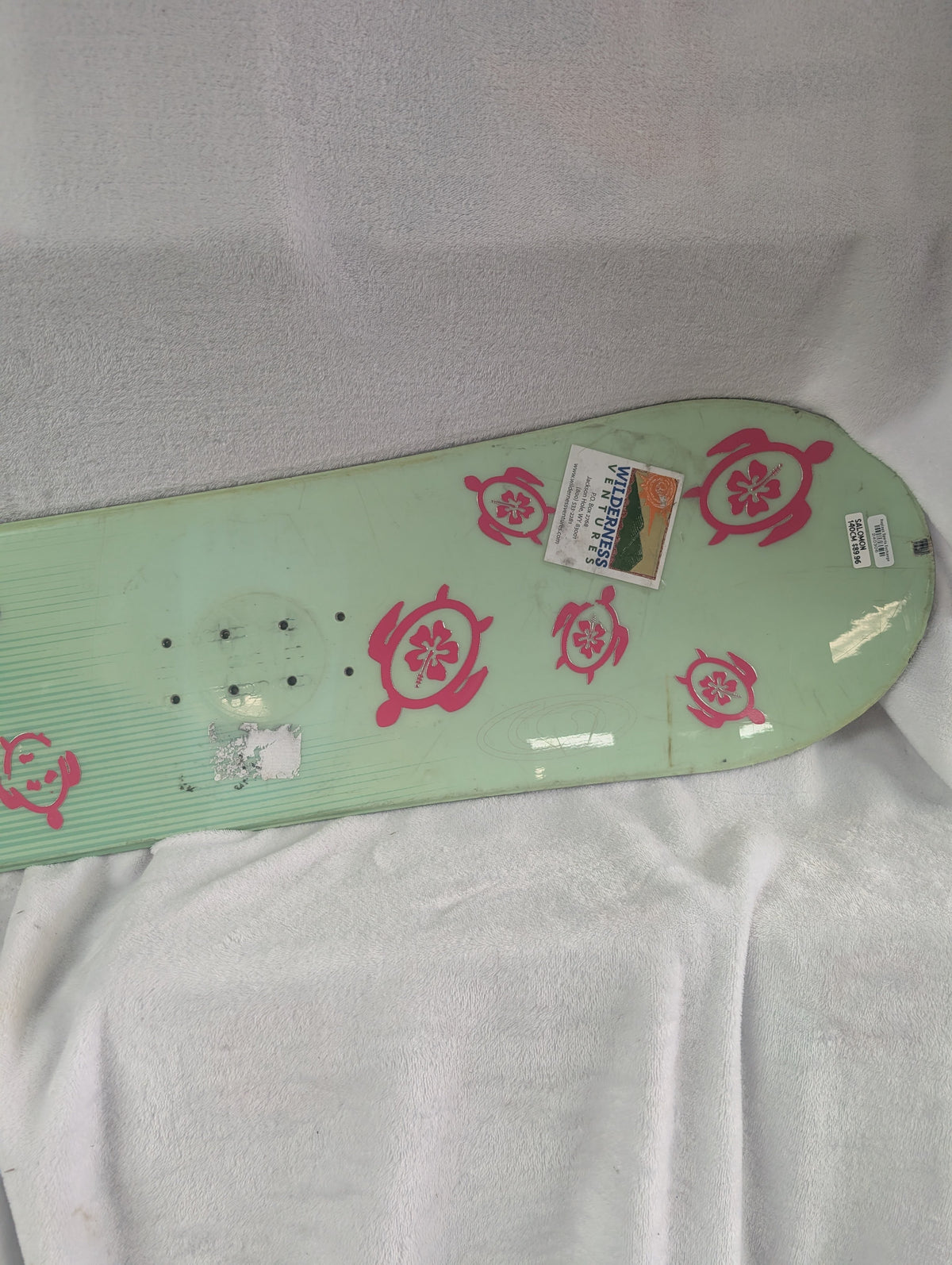 Salomon Snowboard Deck Only (No Bindings) Size 140 cm Color Green Condition Used